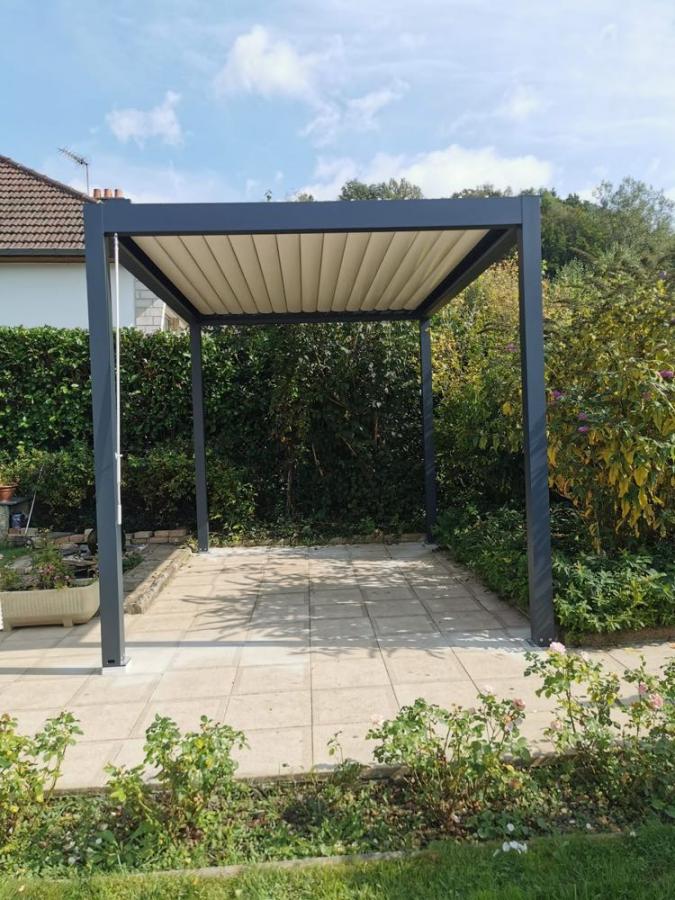 Pergolas aluminium gris anthracite 