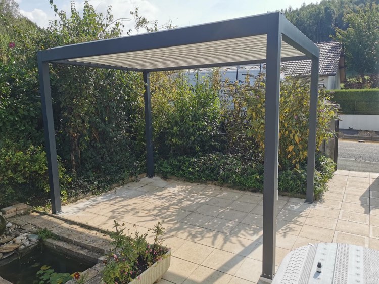 Pergolas aluminium gris anthracite 