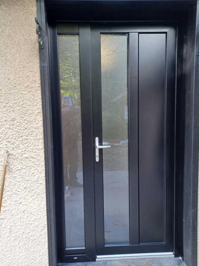 Porte d'entrée en PVC / Alu 