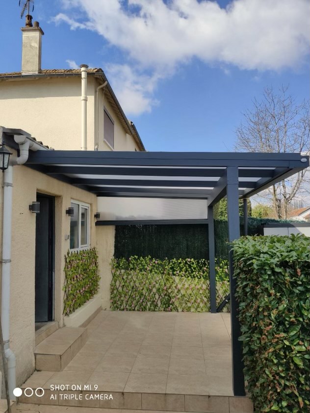 Pergolas aluminium gris anthracite 